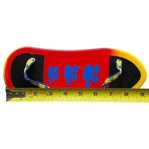 Build A Bear Workshop BABW 9" Blue Red Flame SKATEBOARD Skate Sports Accessory